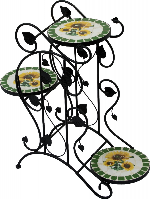 Portapiante mosaico decorazione girasole