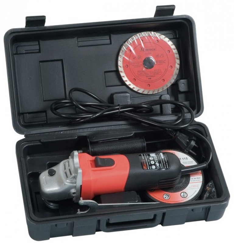 Smerigliatrice angolare in valigetta 500w 115mm Ribimex