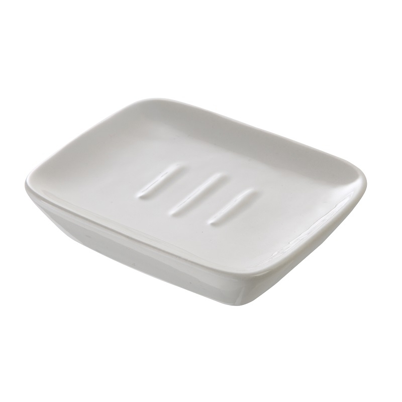 Portasapone in ceramica bianco linea dublino Feridras 275011-b