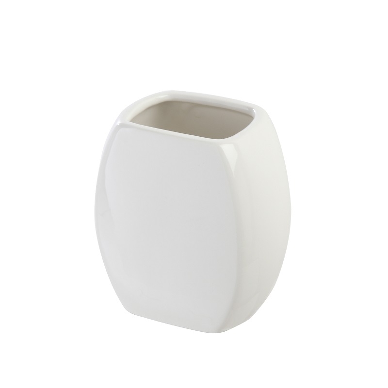 Portaspazzolino in ceramica bianco linea parigi Feridras 275013-b