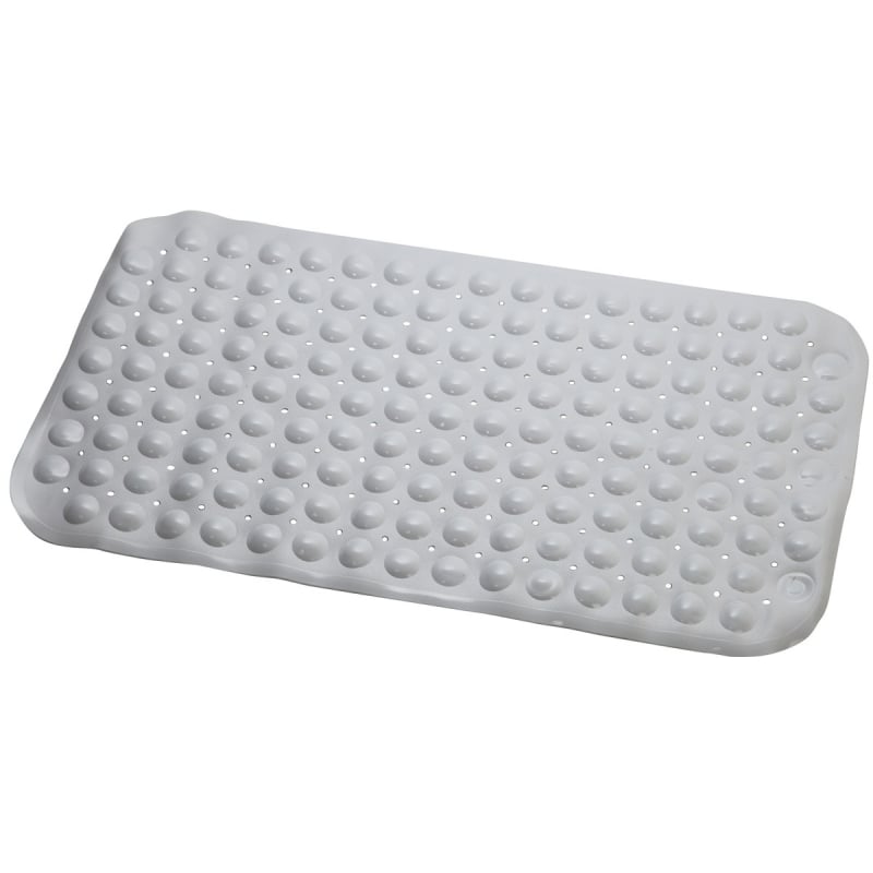 Tappeto antiscivolo rettangolare 69x38 cm bianco pvc 280050-b,Feridras 280015