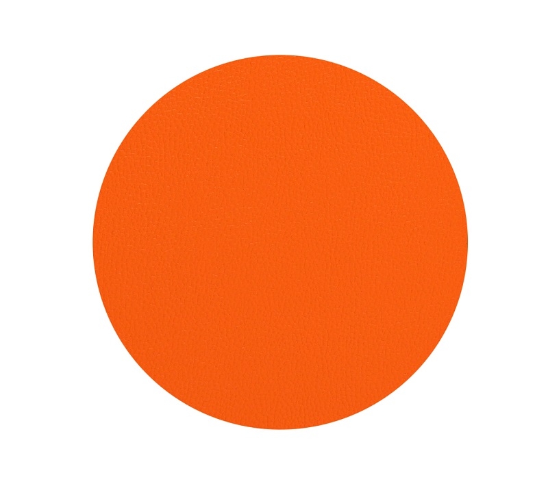 Portabiancheria in ecopelle e mdf arancio Feridras 331003