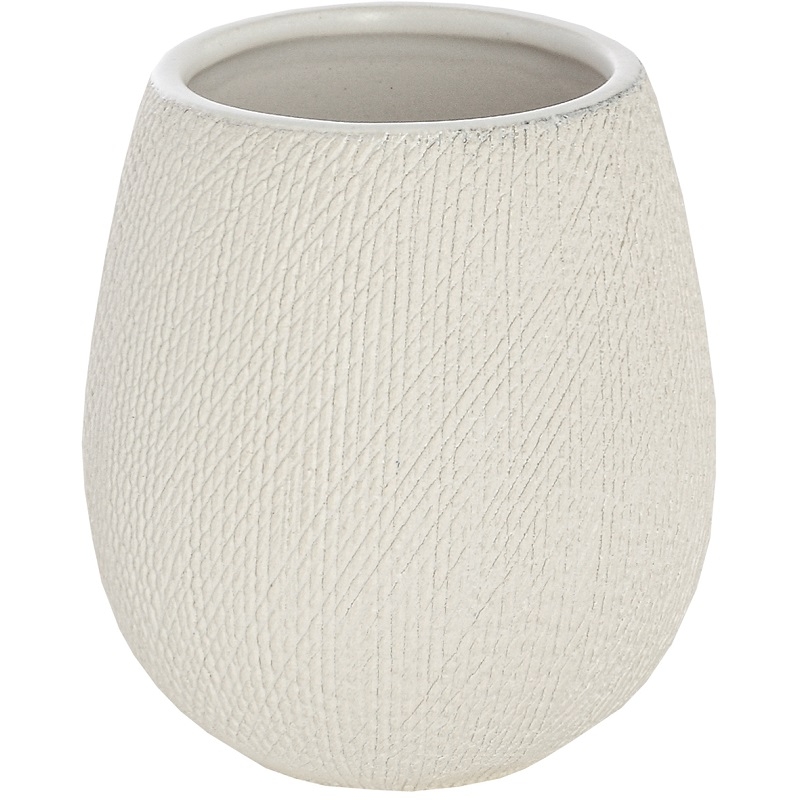 Portaspazzolino in ceramica bianco linea safari 628002