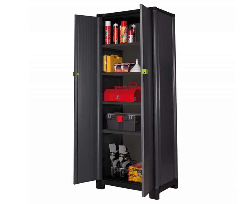 Armadio tuttopiani porta attrezzi 70Hp 70x175 Essential Grosfillex