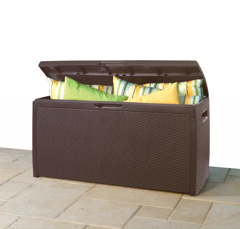 Baule in resina Rattan style marrone Keter