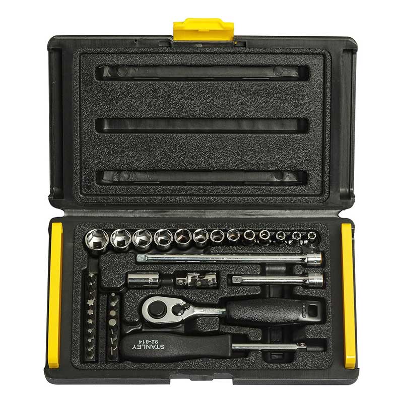 Chiave A Cricchetto Con Bussole Assortite 1/4 35 Pz Stanley 189033