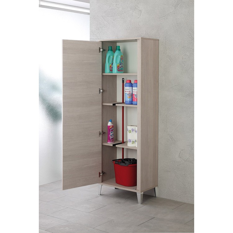 Colonna portascopa da bagno 60x183 cm rovere chiaro Mondo 2.0 Feridras