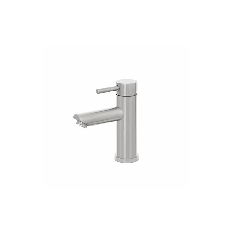 Miscelatore per lavabo in acciaio inox spazzolato con piletta York Feridras