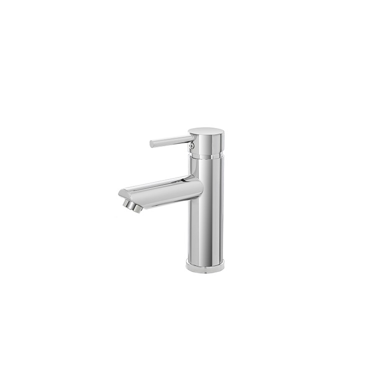 Miscelatore per lavabo in acciaio inox cromato con piletta York Feridras