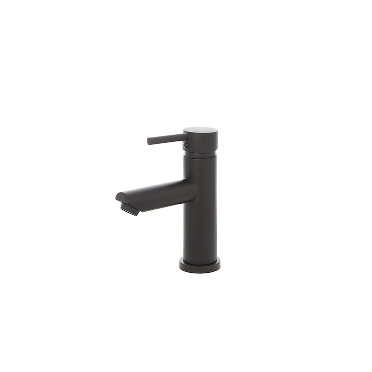 Miscelatore per lavabo in acciaio inox nero opaco con piletta York Feridras