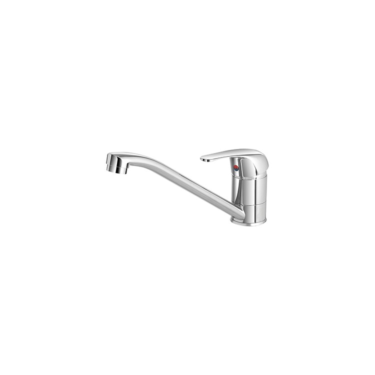 Miscelatore per lavello canna bassa in ottone cromato Kitchen Feridras