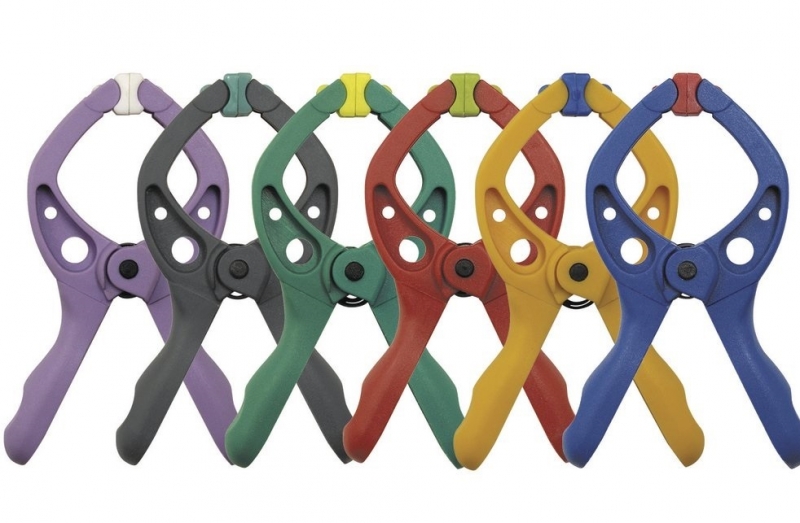 Morsetti a molla Set da 6 Pz Wolfcraft 3420000