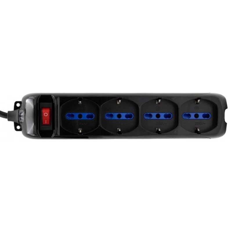 Multipresa 4 posti con interruttore e spina da 10A Brennenstuhl