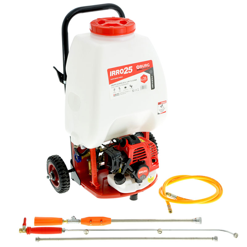 Pompa irroratrice a scoppio carrellata 2 hp 25 Lt Cilli 6125035
