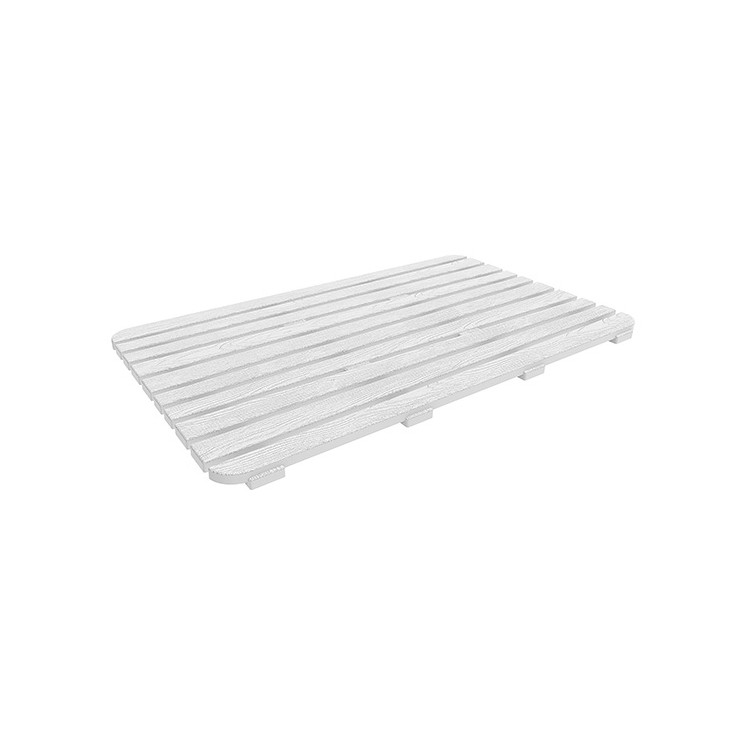 Pedana per doccia 80x50cm in plastica rigida antiscivolo effetto legno Feridras
