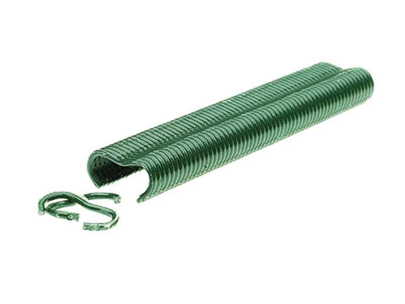 Punti per legature reti vr 16 plastificati verdi Rapid