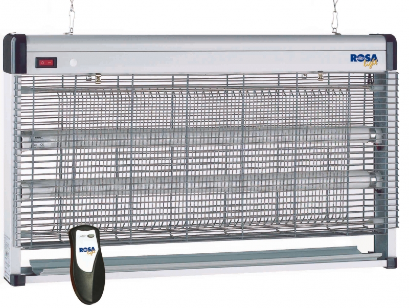 Zanzariera elettrica con telecomando 40 w Rosa Trade