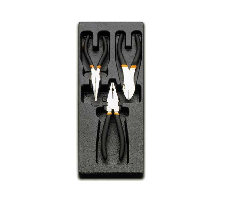 Set pinze e tronchesi da 3pz. in termoformato Beta
