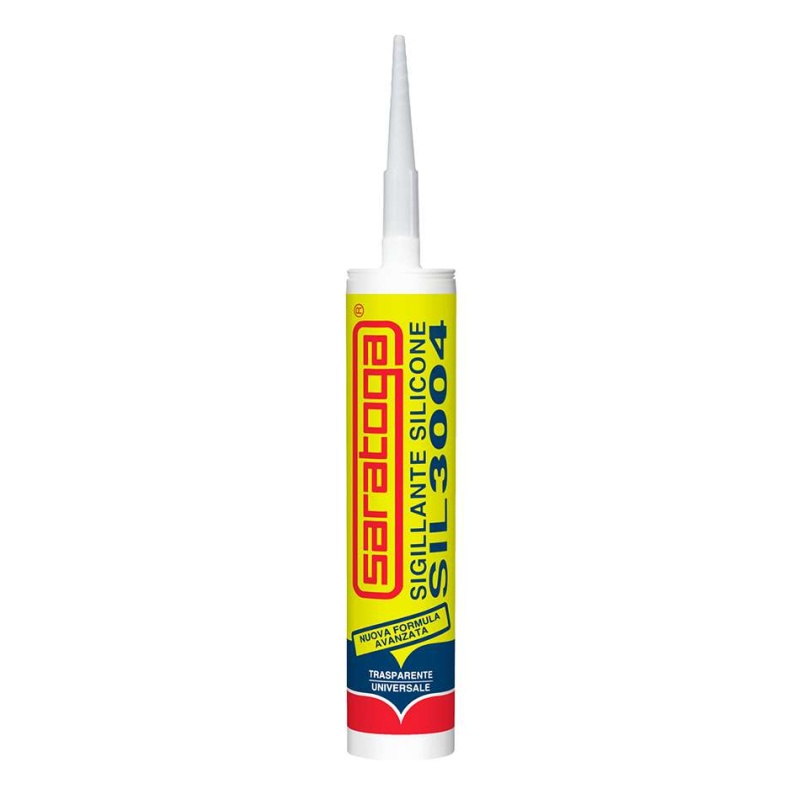 Silicone Trasparente in cartuccia sil 3004 280 ml Saratoga
