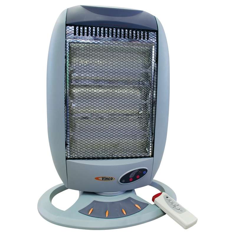 Stufa Elettrica alogena con telecomando 1200 Watt Vinco 70201