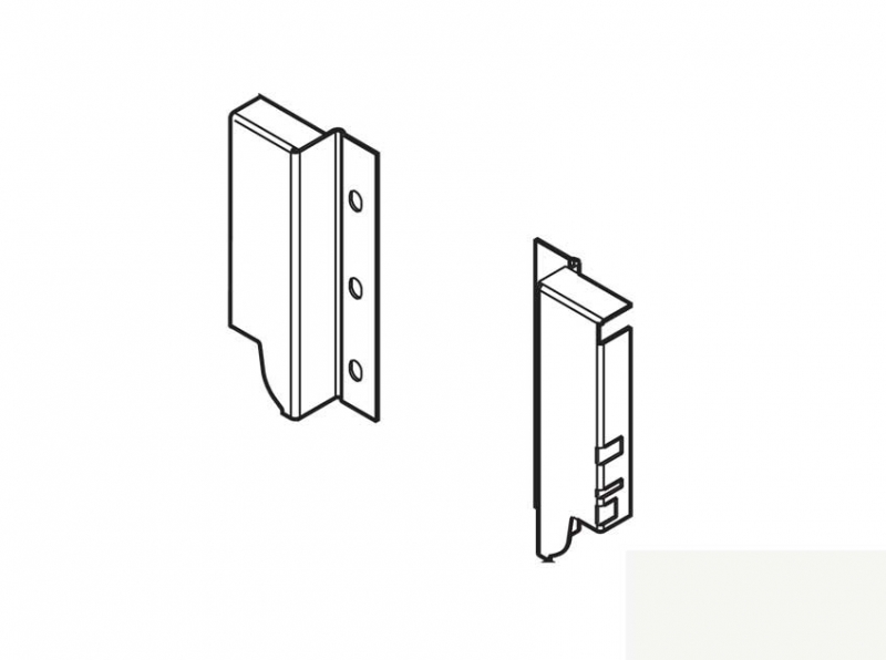 Set 2 supporti per schienale cassetto Tadembox Blum