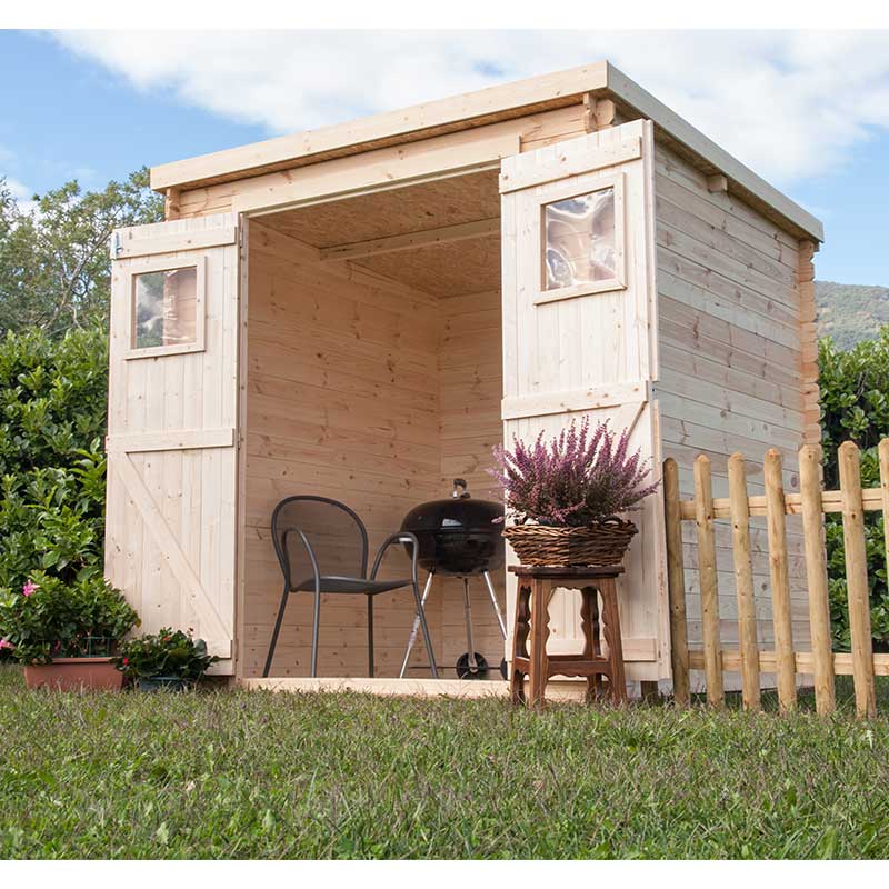 Casetta Da Giardino In Legno Birba 200x200 cm Losa Legnami