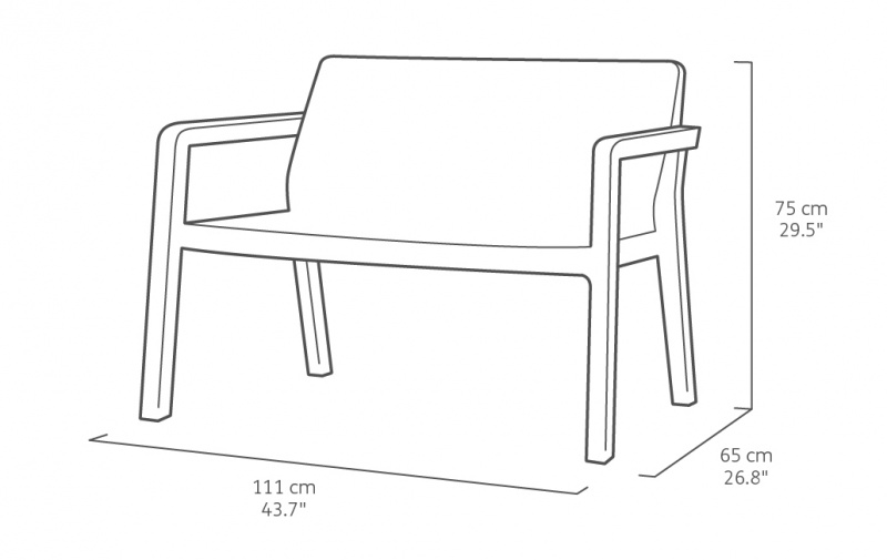 Set poltrone da Giardino Keter Emily Lounge set