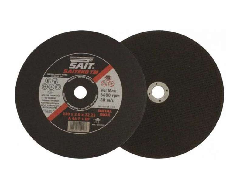 Disco da taglio per metallo per smerigliatrici 230x2x22,23mm Sait