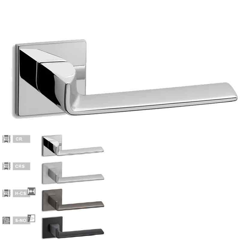 Maniglie per porte interne Edge R6 Bocchetta quadrata Ento