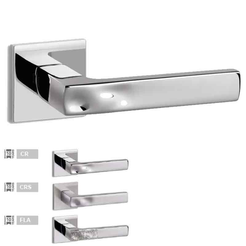 Maniglie per porte interne Sand R6 bocchetta quadrata Ento
