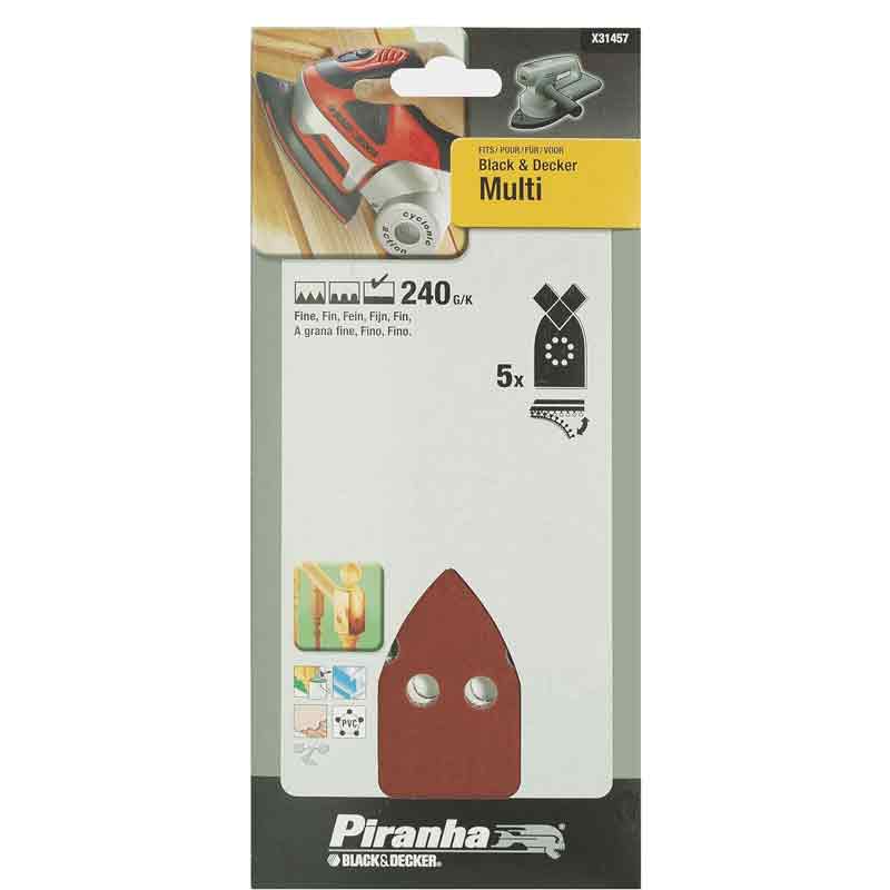 Nastri Triangolari Grana 240 per levigatrici Black and decker X31457-XJ 