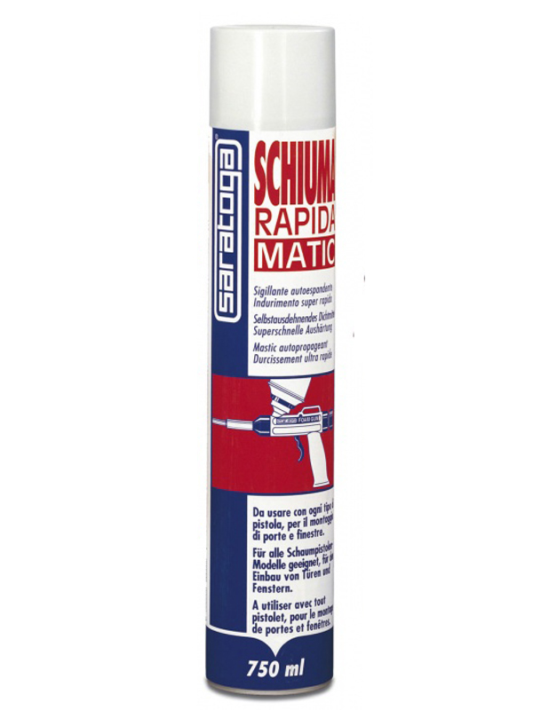 Schiuma poliuretanica per pistola Saratoga Matic 750 ml