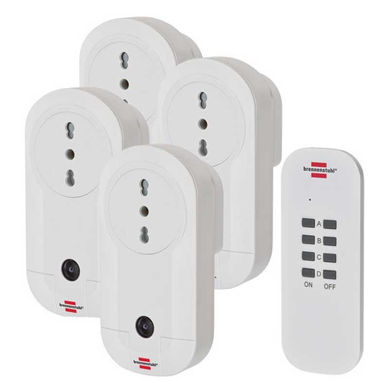 Set di prese con telecomando 4 pz Brennensthul 1507055