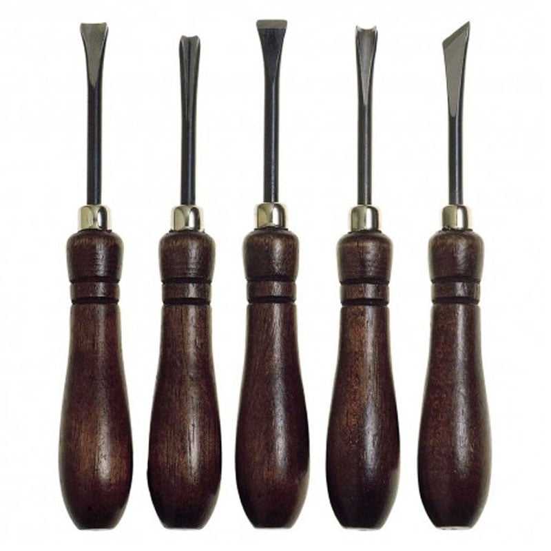 Sgorbie per legno Manuali set da 5 pz Pg professional