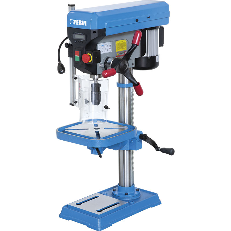 Trapano  a colonna 990 mm 750 watt con trasmissione a cinghia Fervi 0242