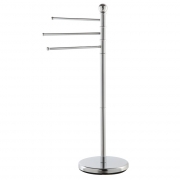 Piantana portasciugamani in acciaio cromato 3 bracci 90 cm Feridras 154001-b