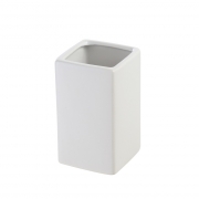 Portaspazzolino in ceramica bianco linea dublino Feridras 275010-b