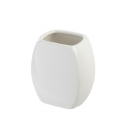 Portaspazzolino in ceramica bianco linea parigi Feridras 275013-b