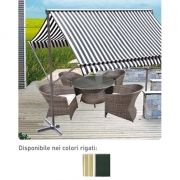 Tenda gazebo da giardino 300x300 verde bianca San Giorgio