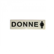 Targa adesiva donna 193x58 mm Cilli 9981405