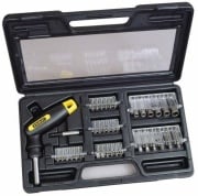 Cacciavite portainserti a cricchetto con 30 inserti e 6 bussole Stanley