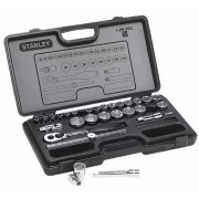 Chiavi a bussola da 1/2 assortite in valigetta con chiave a cricchetto Stanley