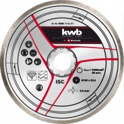 Disco da taglio diamantato da 180mm con corona liscia Kwb