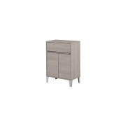Mobile da bagno 60cm rovere chiaro con 2 ante e cassetto Mondo 2.0 Feridras