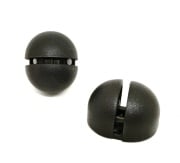 Reggimensola in plastica nero 2 pezzi Confalonieri
