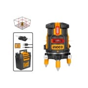 Livella laser a raggio rosso incrociato autolivellante 30m Ingco HLL306505