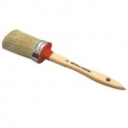 Pennello ovalino Cinghiale pura setola bionda manico in legno mm 40