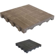 Piastrelle ad incastro in Wpc 40x40 cm Mixtile (4mq 25 pz)