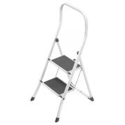 Sgabello 2 Gradini in acciaio con parapetto Gierre Superstep B0200