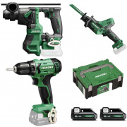 Tassellatore seghetto e trapano avvitatore set di utensili Hikoki KC12SKB